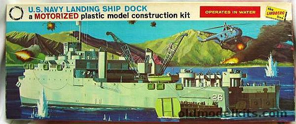 Lindberg 1/288 US Navy Landing Ship Dock LSD Motorized , 744M-400 plastic model kit